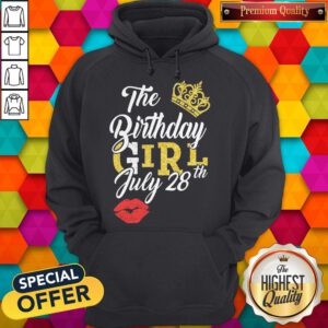 Nice Queen Lip The Birthday Girl July 28th Diamond Hoodie