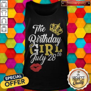 Nice Queen Lip The Birthday Girl July 28th Diamond Tank Top