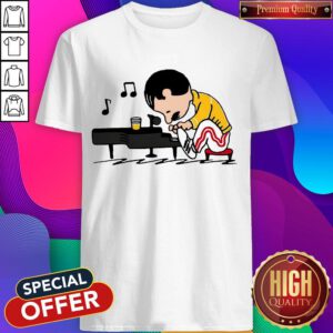 Nice Queenuts Queen’s Freddie Mercury In The Style Of Peanuts Shirt