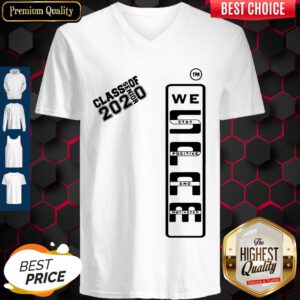 Nice Spam 2020 Senior We Stay Positive And Motivated V-neck