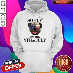Premium Bulldog So Fly On The 4th Of July Hoodie