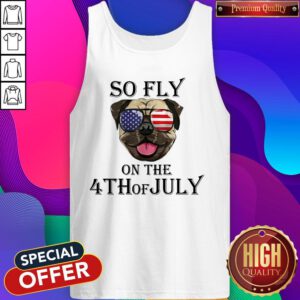Premium Bulldog So Fly On The 4th Of July Tank Top