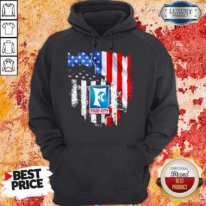 Premium Food City American Flag Independence Day Hoodie