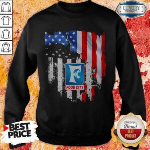 Premium Food City American Flag Independence Day Sweatshirt