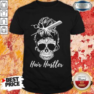 Premium Hair Hustler Skull Shirt