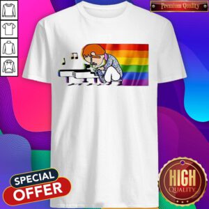 Premium LGBT Elton John And Piano Rocketman Shirt