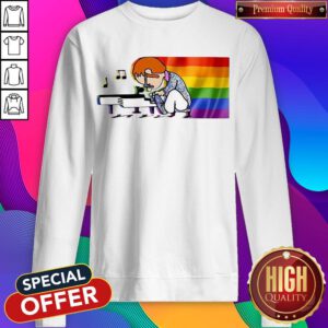 Premium LGBT Elton John And Piano Rocketman Sweatshirt