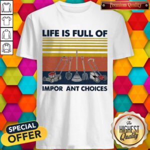 Premium Life Is Full Of Important Choices Vintage Shirt
