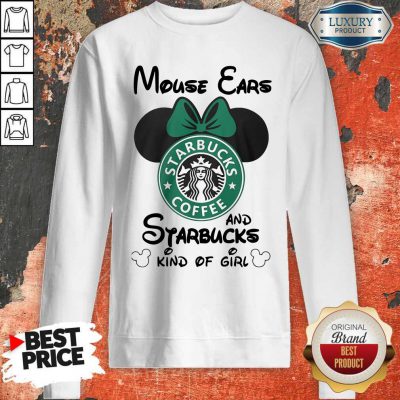 Premium Mickey Mouse Cars And Starbucks Kind Of Girl Sweatshirt