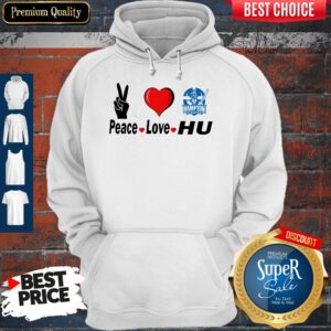 Premium Peace Love HU Hampton Pirates Hoodie