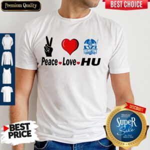 Premium Peace Love HU Hampton Pirates Shirt
