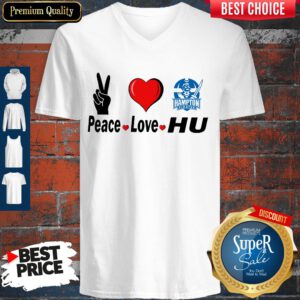 Premium Peace Love HU Hampton Pirates V-neck