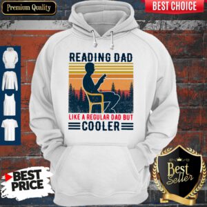 Premium Reading Dad Like A Regular Dad But Cooler Vintage Hoodie