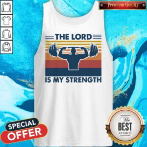 Premium Weight Lifting The Lord Is My Strength Vintage Tank Top