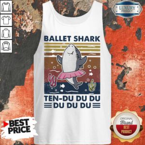 Pretty Ballet Shark Ten Du Du Du Du Du Du Vintage Tank Top