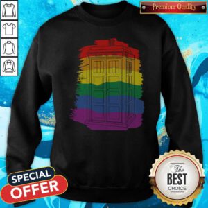 Pretty Police Public Call Box Doctor Who LGBT Sweatshirt