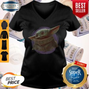 Pretty Star Wars Baby Yoda The Mandalorian The Child Circle Halo V-neck