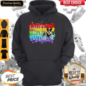 Pretty World's Best Dog Dad Lgbt Hoodie