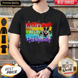 Pretty World's Best Dog Dad Lgbt Shirt