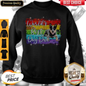 Pretty World's Best Dog Dad Lgbt Sweatshirt