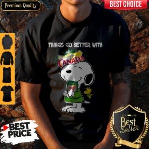 Snoopy Hug Canada Dry Things Go Better With Canada Dry Shirt