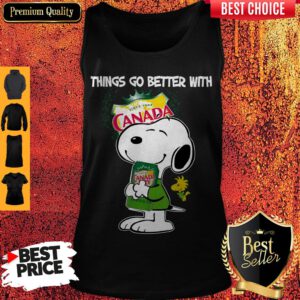 Snoopy Hug Canada Dry Things Go Better With Canada Dry Tank Top