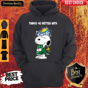 Snoopy Hug Sprite Lemon Lime Things Go Better With Sprite Hoodie
