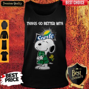 Snoopy Hug Sprite Lemon Lime Things Go Better With Sprite Tank Top