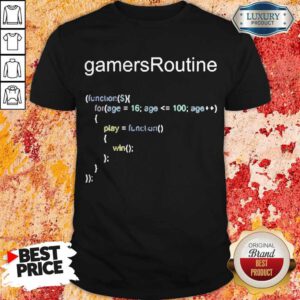 Top Gamers Routine Code Shirt