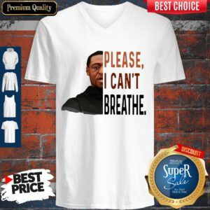 Top George Floyd I Can’t Breathe V-neck