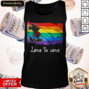 Top Mickey LGBT Love Is Love Tank Top