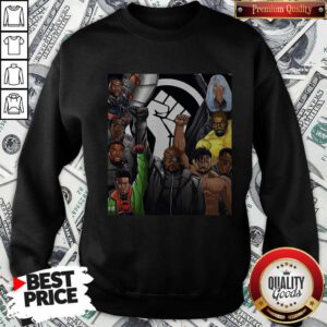 Top Superheroes No Justice No Peace Black Lives Matter Sweatshirt