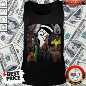 Top Superheroes No Justice No Peace Black Lives Matter Tank Top