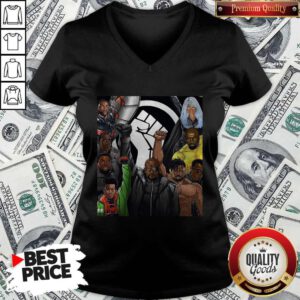 Top Superheroes No Justice No Peace Black Lives Matter V-neck