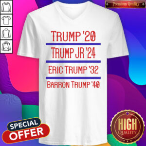 Top Trump ’20 Trump Jr ’24 Eric Trump ’32 Barron Trump ’40 V-neck