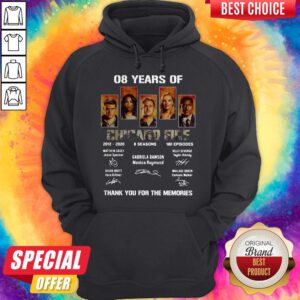08 Years Of Chicago Fire 2012 2020 8 Seasons 180 Episodes Thank You For The Memories Signatures Hoodie