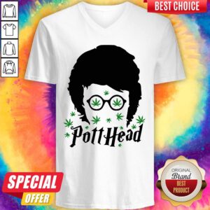 Awesome Harry Potter Potthead Weed Cannabis V-neck