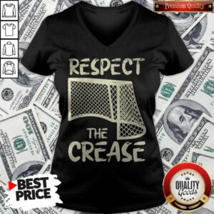 Awesome Hockey Respect The Crease V-neck