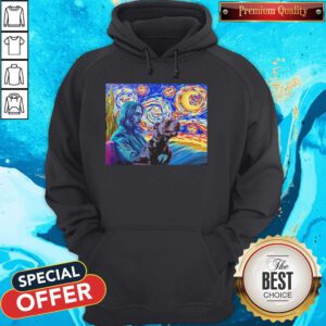 Awesome John Wick And Dog Starry Night Hoodie