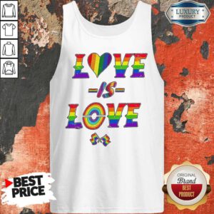 Awesome LGBT Love Is Love Pride Flag Tank Top
