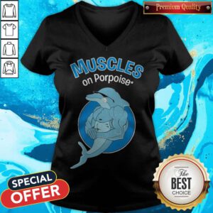 Awesome Muscles On Porpoise V-neck