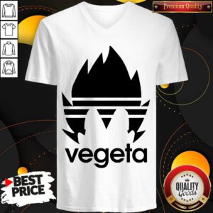 Awesome Vegeta Adidas V-neck