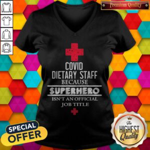 Covid Dietary Staff Because Superhero Isn’t An Official Job Title V-neck