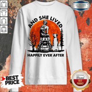 Funny And She Lived Happily Ever After Moon Sweatshirt