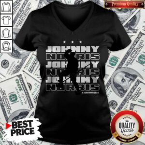 Funny Johnny For Norris Official Washington D.C Hockey V-neck