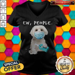 Funny Maltese Face Mark Ew People V-neck