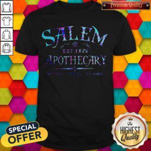 Funny Salem Est 1629 Apothecary Potions Tonics Elixirs Color Shirt