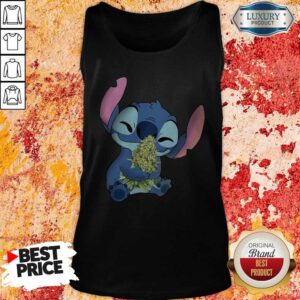 Funny Stitch Hug Cannabis Tank Top