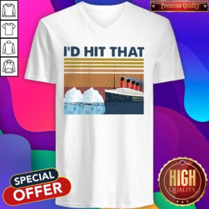 Funny Titanic I’d Hit That Vintage V-neck