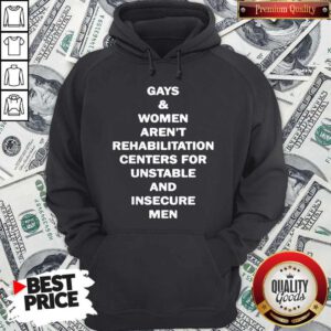 Gays And Women Aren’t Rehabilitation Centers For Unstable And Insecure Men Hoodie